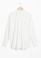 Other Stories Oversized Button Down Shirt - White