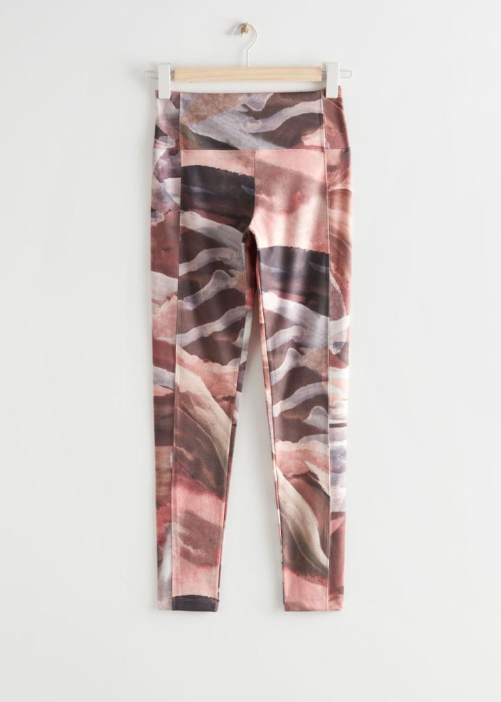Other Stories Quick-dry Yoga Tights - Orange