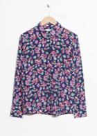 Other Stories Collared Silk Shirt - Blue