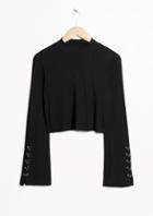 Other Stories Cropped Bell Sleeve Top