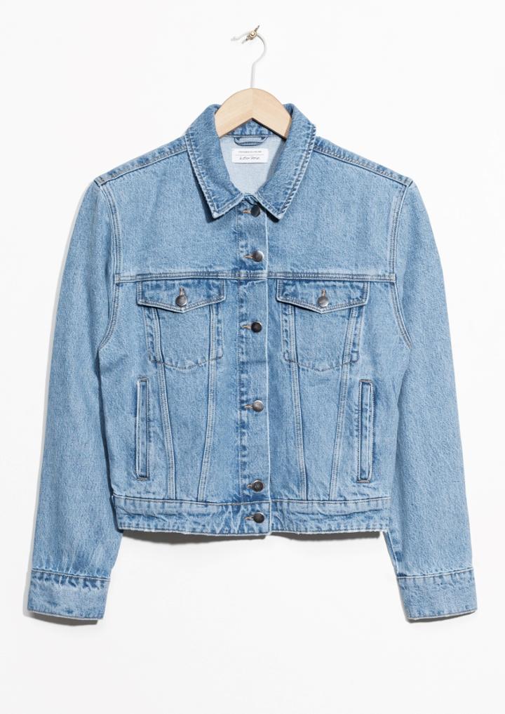 Other Stories Boxy Shoulder Denim Jacket