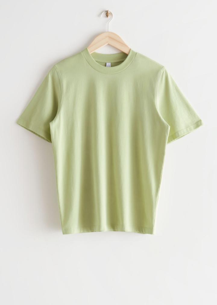 Other Stories Wide Sleeve Crewneck T-shirt - Green