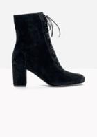Other Stories Lace Up Suede Boots