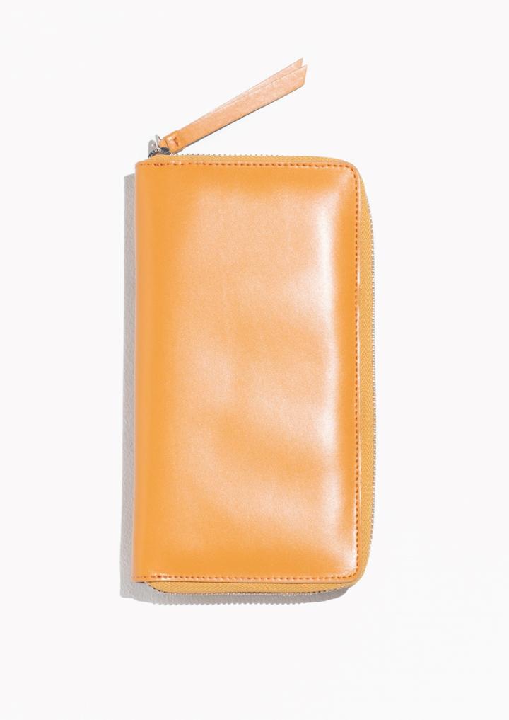 Other Stories Large Leather Zip Wallet