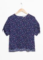 Other Stories Tie Sleeve Blouse - Blue
