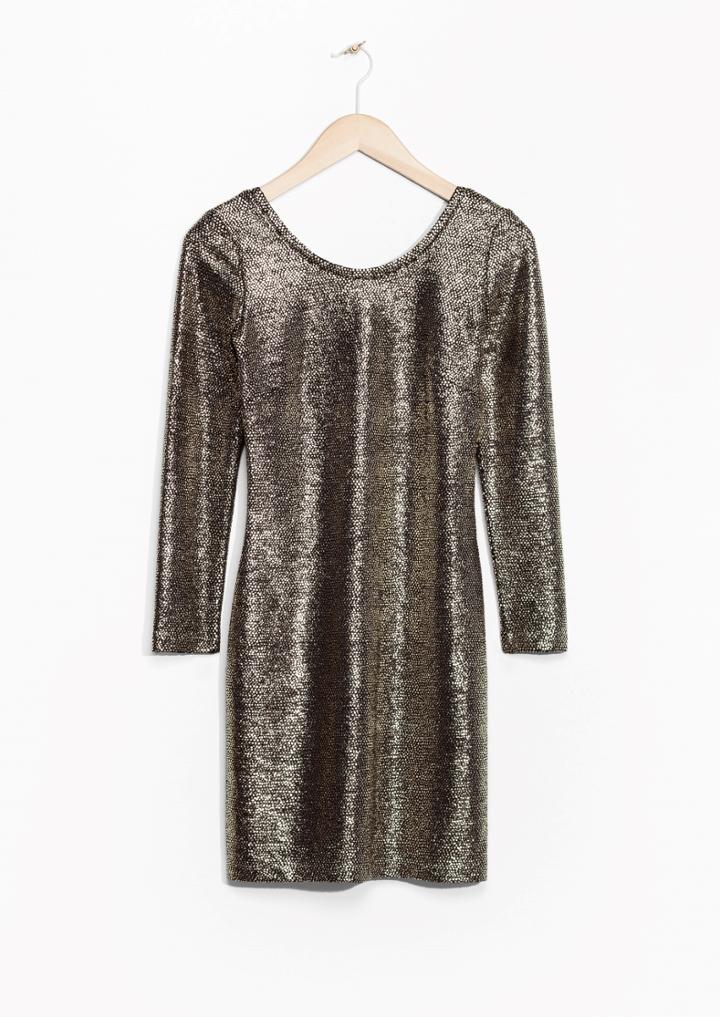 Other Stories Shimmer Mini Dress