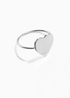 Other Stories Sweetheart Ring - Silver