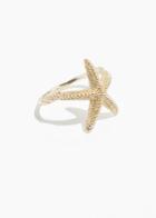 Other Stories Star Fish Ring - Gold