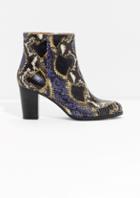 Other Stories Reptile Embossed Boots