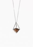 Other Stories Prism Stone Pendant Necklace