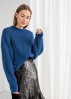 Other Stories Alpaca Blend Knit Sweater - Blue