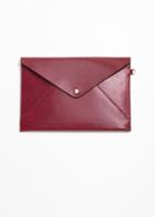 Other Stories Leather A5 Envelope Purse - Red