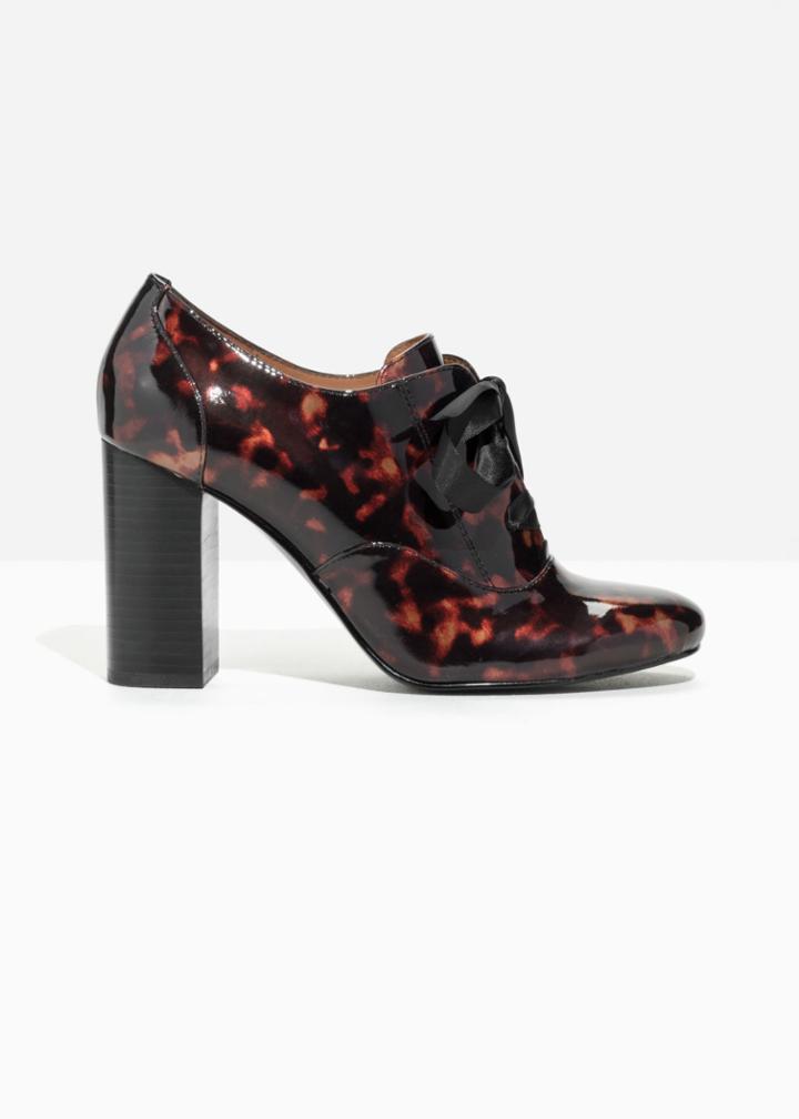 Other Stories Patent Leather Pumps - Brown