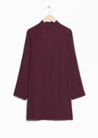 Other Stories Deep-v Open Back Dress - Red