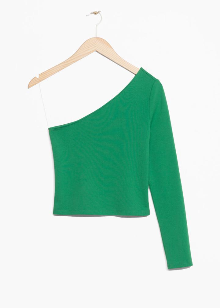 Other Stories One Shoulder Top - Green