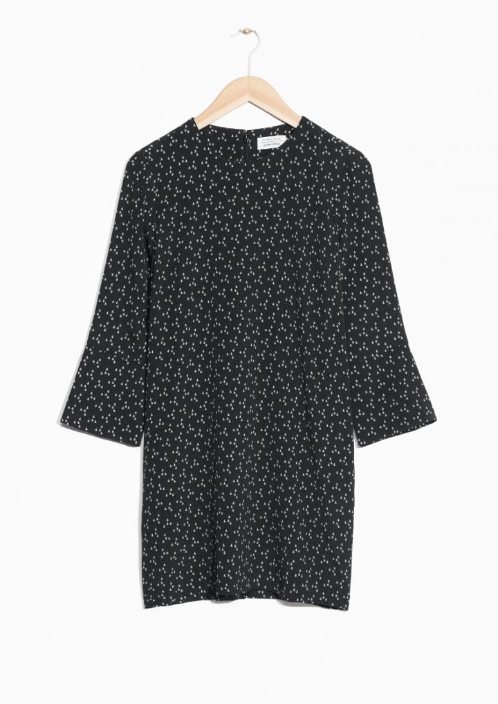 Other Stories Crepe Button Design Dress