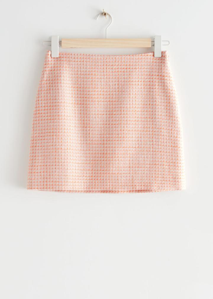 Other Stories Textured Mini Skirt - Yellow