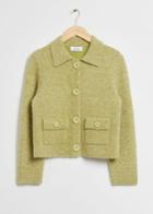 Other Stories Short Boxy Patch Pocket Jacket - Green