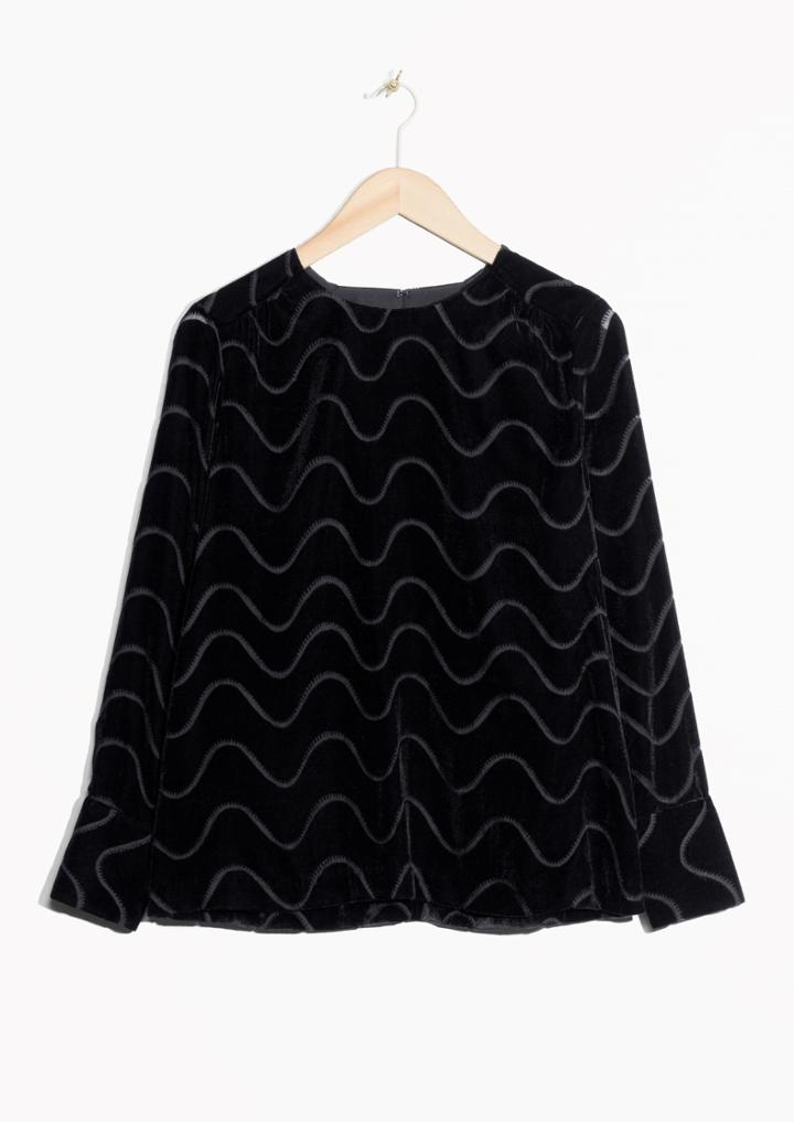 Other Stories Graphic Devor Blouse