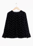 Other Stories Graphic Devor Blouse