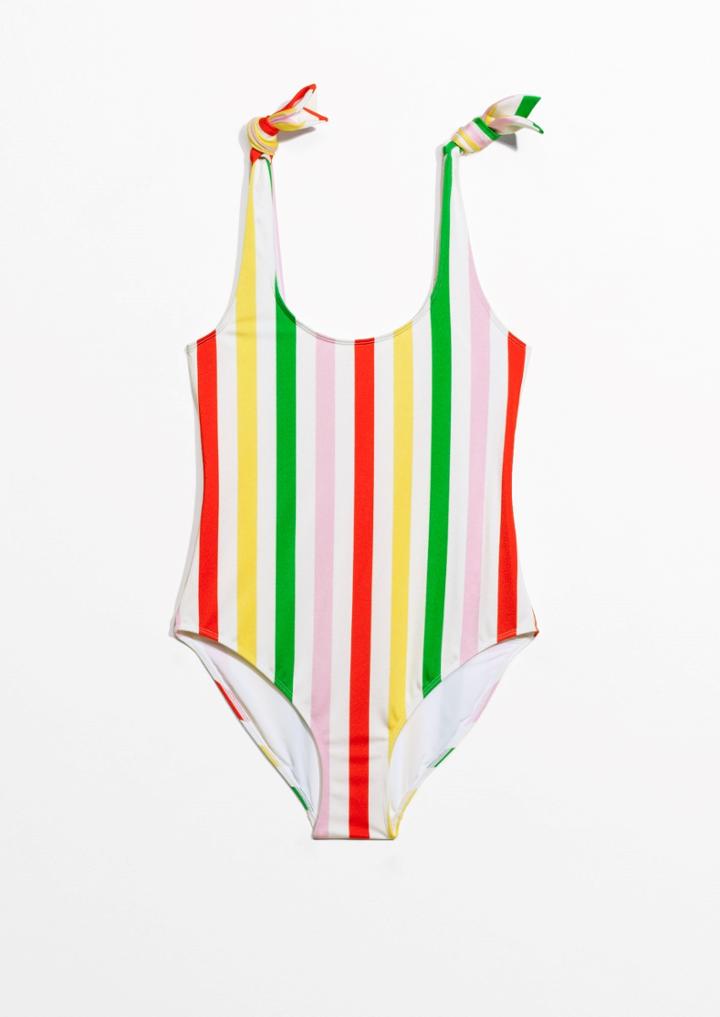 Other Stories Stripe Swimsuit