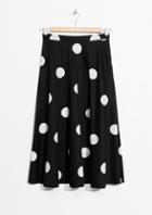 Other Stories Painted Dots A-line Skirt