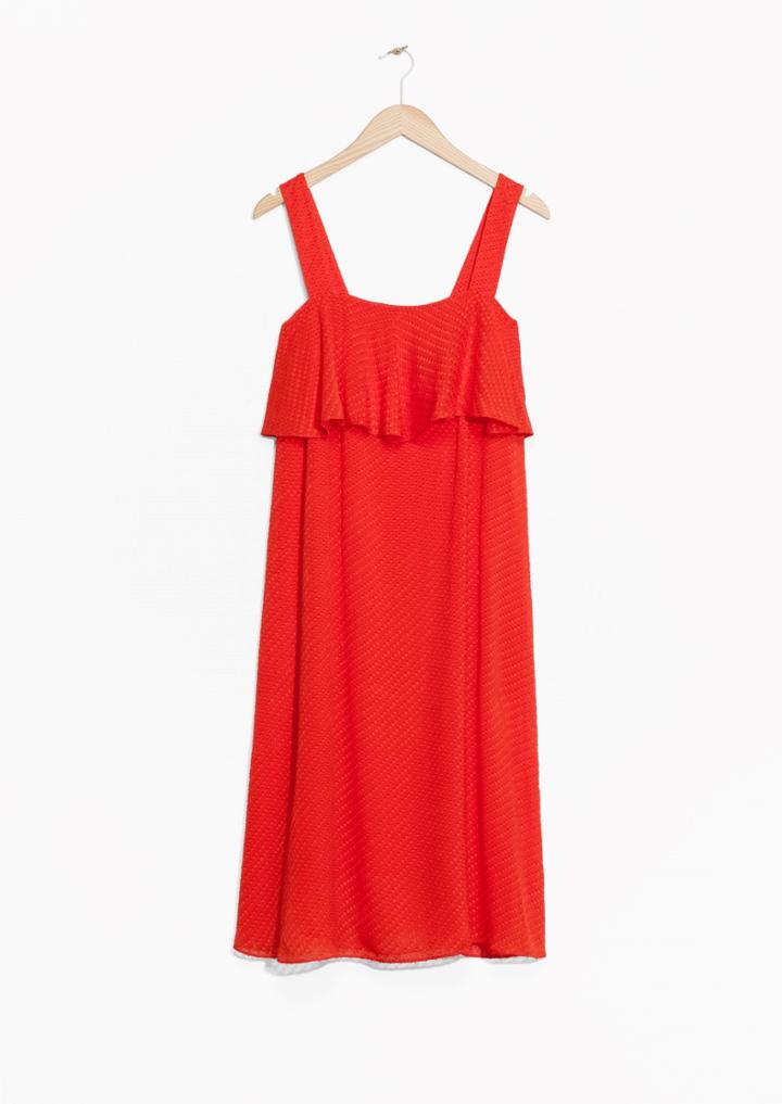Other Stories Sheer Silk Dress