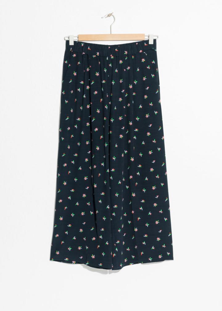 Other Stories High Waisted Culottes - Blue