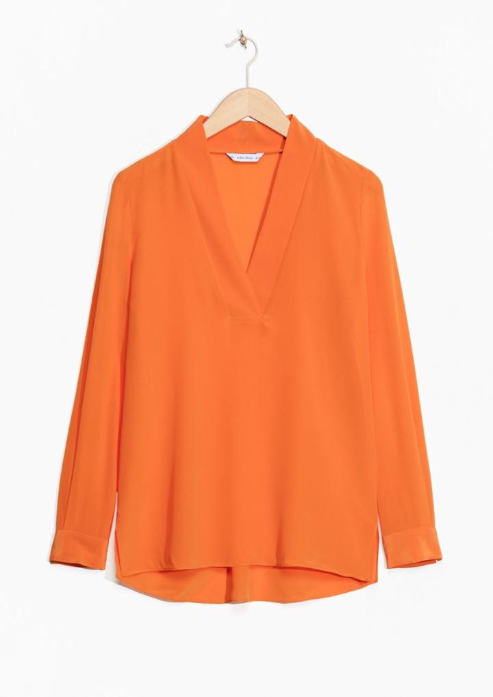 Other Stories Relaxed Silk Blouse