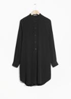 Other Stories Collarless Dress - Black