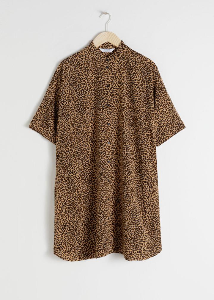 Other Stories Oversized Shirt Dress - Yellow