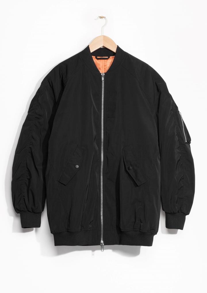 Other Stories Oversized Bomber Jacket