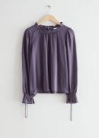 Other Stories Ruffled Top - Purple