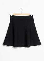 Other Stories A-line Knit Skirt - Black