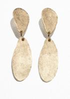 Other Stories Textured Two Piece Earrings - Gold