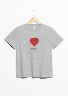 Other Stories Painted Graphic T-shirt - Grey