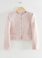Other Stories Short Tweed Jacket - Pink