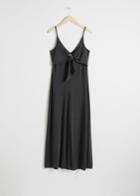 Other Stories Tie Up Flared Jumpsuit - Black