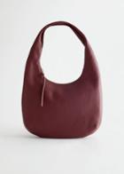 Other Stories Grainy Leather Shoulder Bag - Red