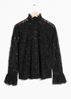 Other Stories Lace Blouse - Black