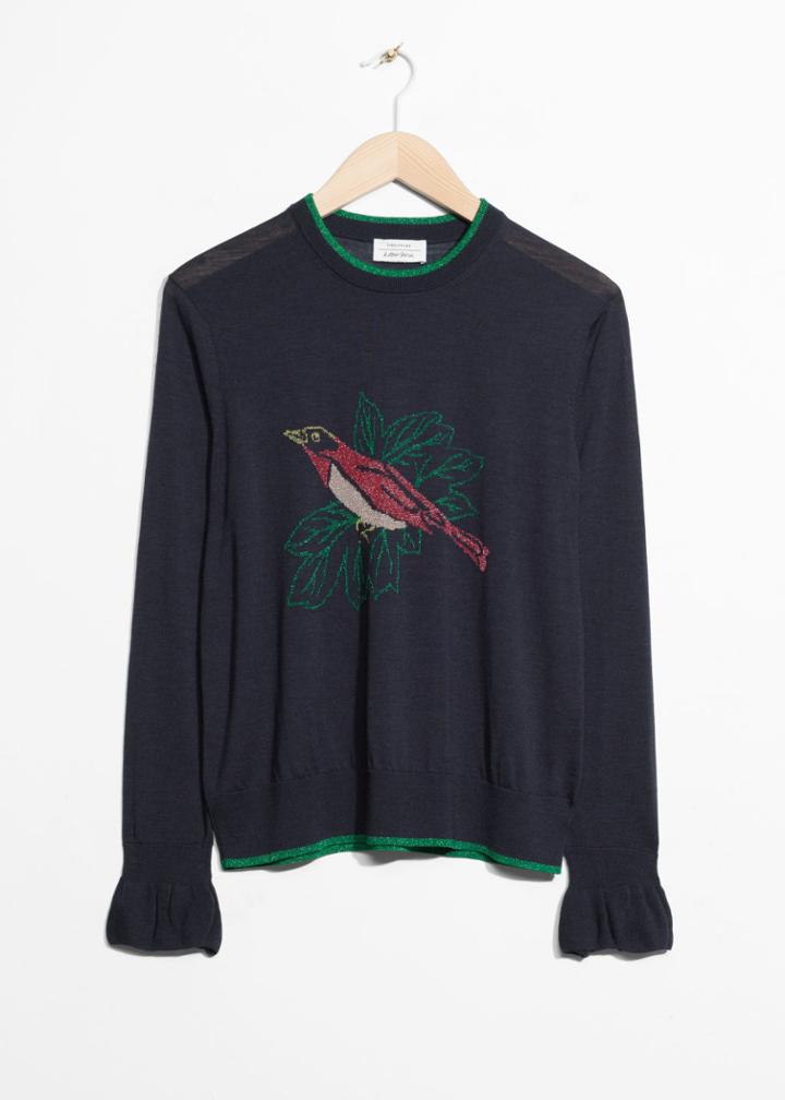 Other Stories Bird Sweater - Blue