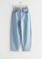 Other Stories Major Cut Cropped Jeans - Blue