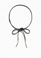 Other Stories Leather Tie Necklace