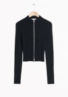 Other Stories Zip Rib Jumper