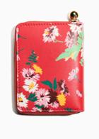 Other Stories Floral Leather Wallet - Red