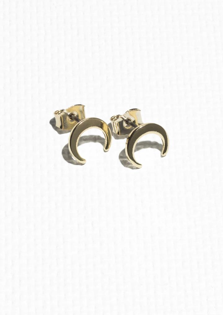 Other Stories Crescent Moon Studs