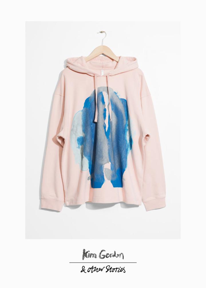 Other Stories Kim Gordon Abstract Oversized Hoodie - Orange