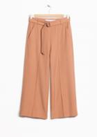 Other Stories Buckle Belted Culottes