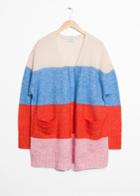 Other Stories Wool Blend Oversized Cardigan - Pink