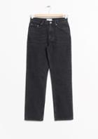 Other Stories Straight Fit Dark Wash Jeans